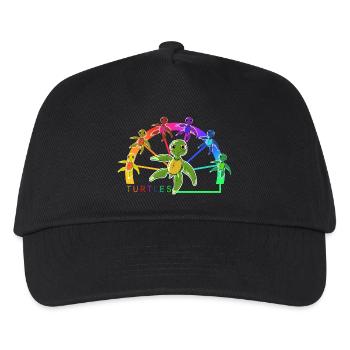 Turtles - Turtles, Baby Turtles - Kids’ Baseball Cap - black - Front