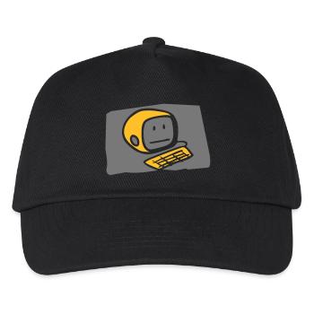 computer2_c - Kinder Basecap - Schwarz - Vorne