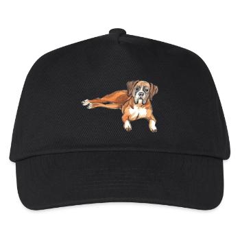 Deutscher Boxer - Kinder Basecap - Schwarz - Vorne