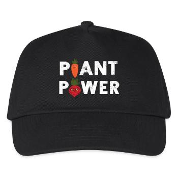 Vegan vegetarian animal welfare gift idea - Kids’ Baseball Cap - black - Front
