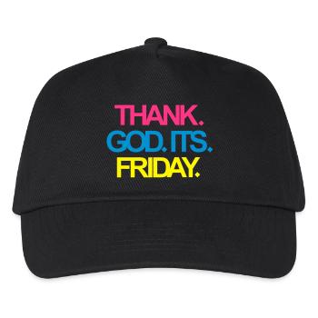 C'est vendredi! - Casquette de baseball Enfant - noir - Devant
