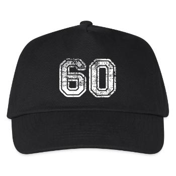 60 - Kids’ Baseball Cap - black - Front