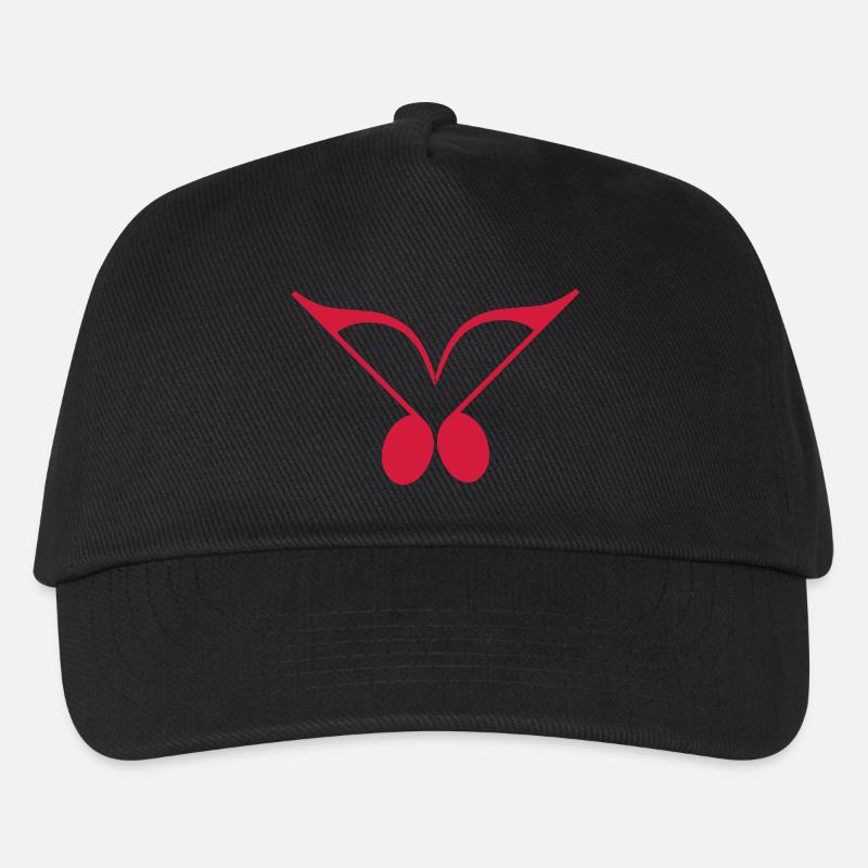 Music Love Note - Kinder Basecap - Schwarz