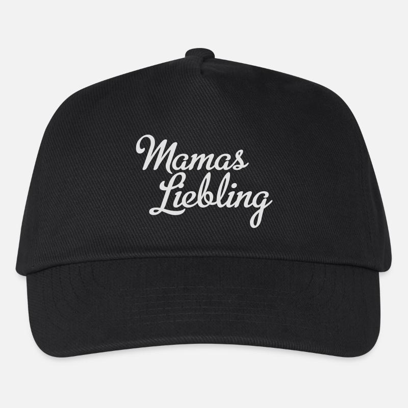 Mamas Liebling - Kinder Basecap - Schwarz