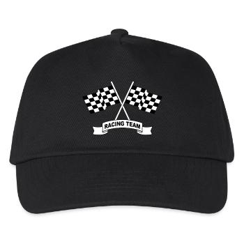 racing team flags - Kids’ Baseball Cap - black - Front