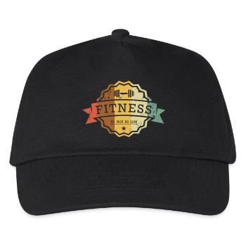 Fitness Badge No Pain No Gain - Kinder Basecap - Schwarz - Vorne