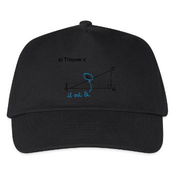 Trouver x - Casquette de baseball Enfant - noir - Devant