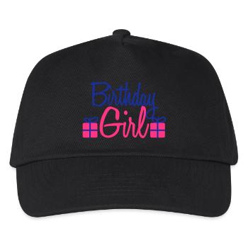 Happy Birthday Girl - Kids’ Baseball Cap - black - Front