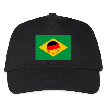 Deutschland Brasilien - Kinder Basecap - Schwarz - Vorne