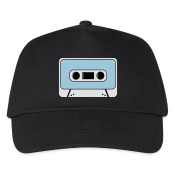 Kassette - Kinder Basecap - Schwarz - Vorne