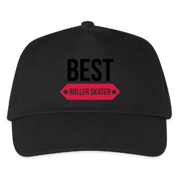 Inlineskaten / Rollschuhlaufen / Roller Skating - Kinder Basecap - Schwarz - Vorne