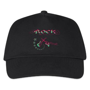 Rock Star Neon - Kinder Basecap - Schwarz - Vorne