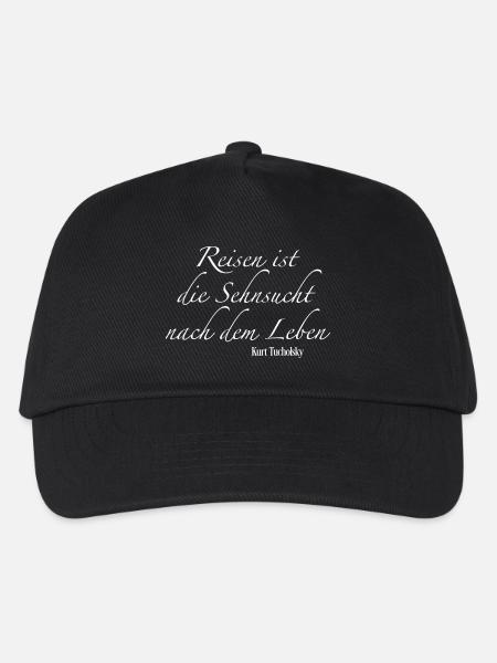 reisen - Kinder Basecap - Schwarz