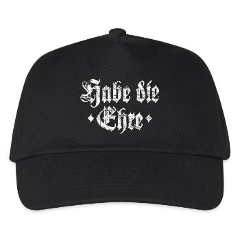 Habe die Ehre - Kinder Basecap - Schwarz - Vorne