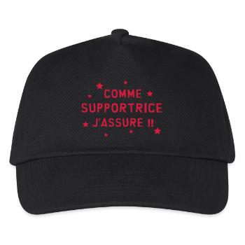 Supporter / Supportrice / Sport / Supporteur - Casquette de baseball Enfant - noir - Devant
