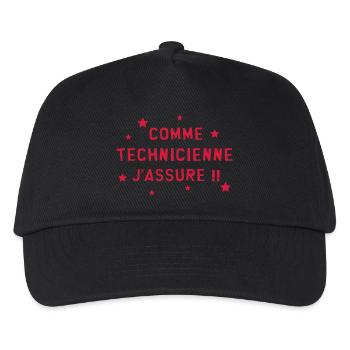 Technicien / Technicienne / Technologie / Pro - Casquette de baseball Enfant - noir - Devant