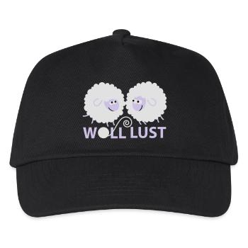 Woll Lust - Kinder Basecap - Schwarz - Vorne