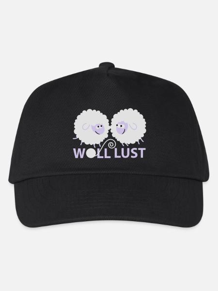 Woll Lust - Kinder Basecap - Schwarz