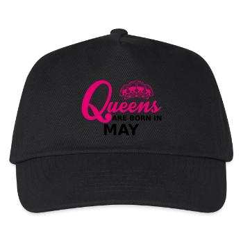 queens are born in may - Casquette de baseball Enfant - noir - Devant