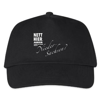 Nett hier. Aber waren Sie in NIEDERSACHSEN ? - Kinder Basecap - Schwarz - Vorne