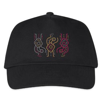 Ornement de figures abstraites - YMIR - illustration vectorielle - Casquette de baseball Enfant - noir - Devant