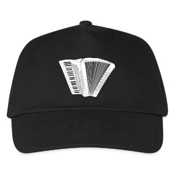 Accordéon Accordion I love music * Je l’amour musique - Casquette de baseball Enfant - noir - Devant