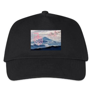 cho ku rei mit fuji und kirschblüten - Kinder Basecap - Schwarz - Vorne