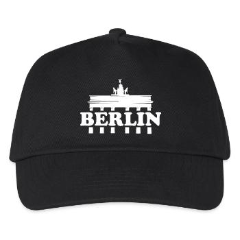 berlin tor brandenburg city city city logo icon - Kids’ Baseball Cap - black - Front