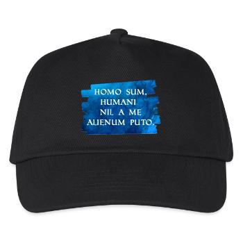 I am human and nothing is foreign to me - Kids’ Baseball Cap - black - Front