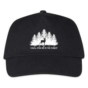 Vous me trouverez dans la forêt - Casquette de baseball Enfant - noir - Devant