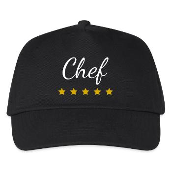Chef 5 star Hotel - Kids’ Baseball Cap - black - Front
