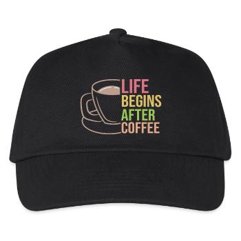 Déclaration de tasse de café Boisson au café Caféine - Casquette de baseball Enfant - noir - Devant