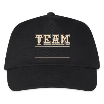 Team - Kids’ Baseball Cap - black - Front