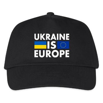 Ukraine is europe - Kids’ Baseball Cap - black - Front