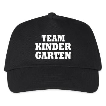 Team kindergarten - Kinder Basecap - Schwarz - Vorne