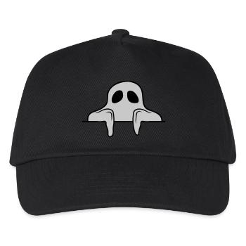 Geist hinter Mauer Comic - Kinder Basecap - Schwarz - Vorne