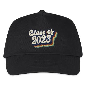 Abschlussfeier der Klasse 2023 Geschenk für Sie und Ihn - Kinder Basecap - Schwarz - Vorne