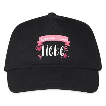 Cheerleader Cheerleading Liebe Geschenk - Kinder Basecap - Schwarz - Vorne
