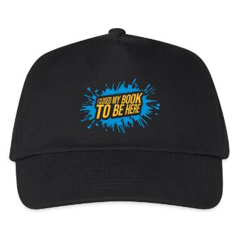 I closed my book - Kids’ Baseball Cap - black - Front