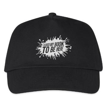 I closed my book - Kids’ Baseball Cap - black - Front