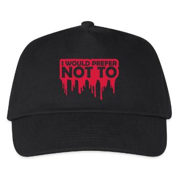 I prefer not to - Kids’ Baseball Cap - black - Front