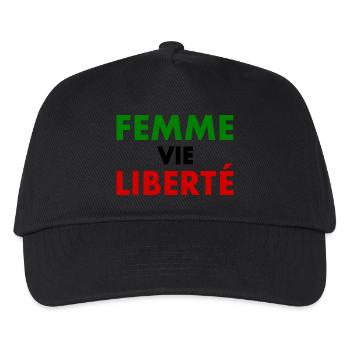 Freiheit des Frauenlebens - Kinder Basecap - Schwarz - Vorne