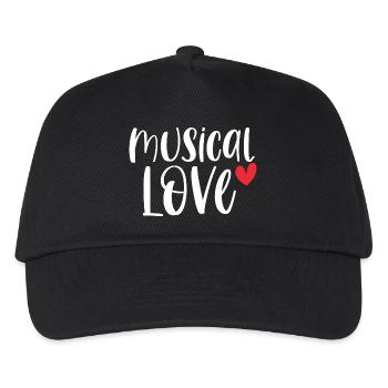 Musical Love Theater Drama Broadway Geschenk - Kinder Basecap - Schwarz - Vorne