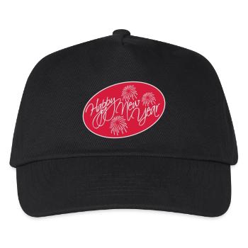happy new year Zitat - Kinder Basecap - Schwarz - Vorne
