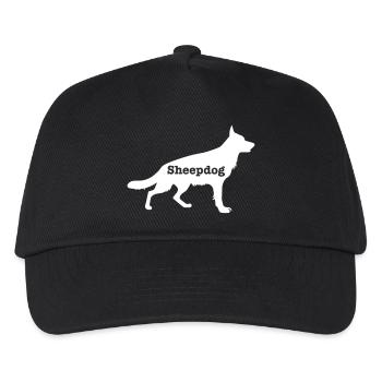 Schäferhund - Kinder Basecap - Schwarz - Vorne