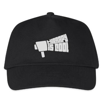 therapy is cool Quote - Kids’ Baseball Cap - black - Front