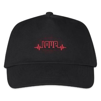 Liebe - Kinder Basecap - Schwarz - Vorne