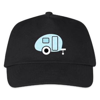 Caravan Schneeflocken Muster Camping Winter Fan - Kinder Basecap - Schwarz - Vorne
