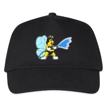 Bee Firefighter Fire Hose Fire Brigade - Kids’ Baseball Cap - black - Front