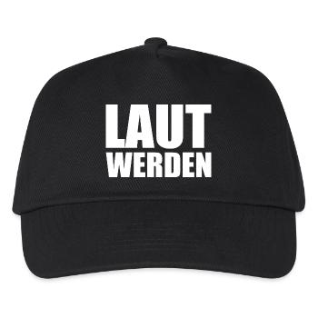 Laut werden - Kinder Basecap - Schwarz - Vorne